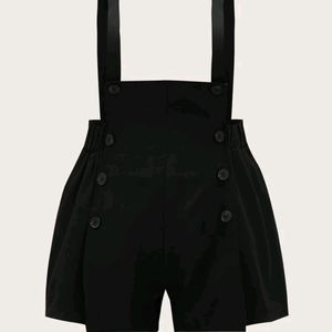 NEW PLUS SZ DOUBLE BUTTON SUSPENDER ROMPER
